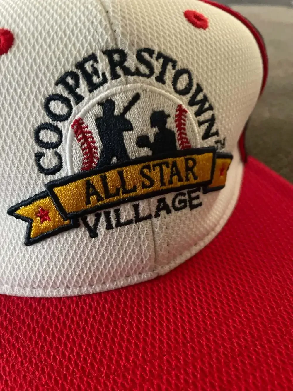 Cooperstown All Star Village Pro Series L/XL Baseball Hat USA Flag Embroid